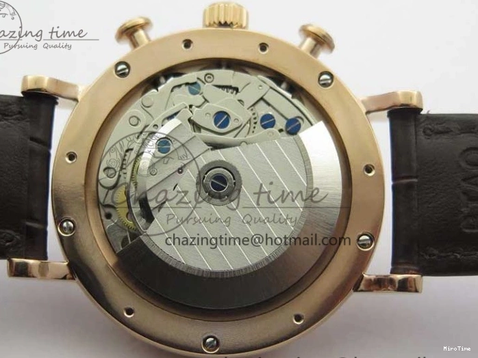 MIROTIME 0711 Efficient Portofino Chrono RG ZF 1:1 Best Edition White Dial on Brown Leather Strap A 7151